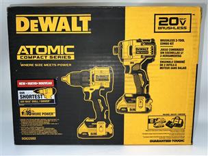 DeWalt DCK225D2 Atomic 20V Max Brushless 2 Tool Combo Kit